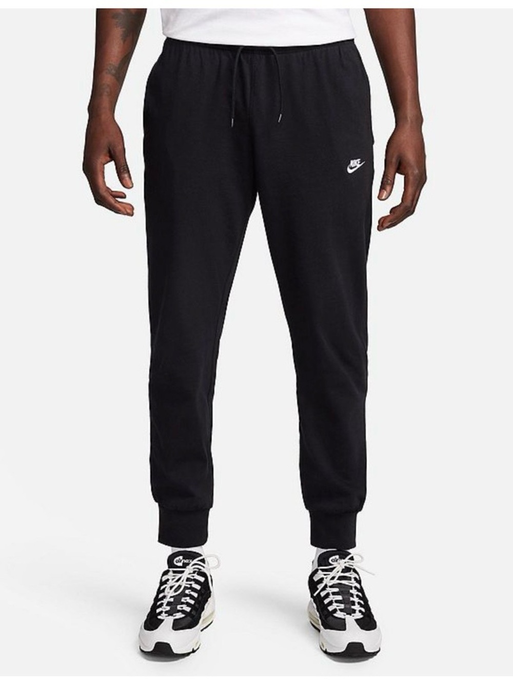 Men’s Nike Black Club Knit Joggers Sweatpants Size XL NWT